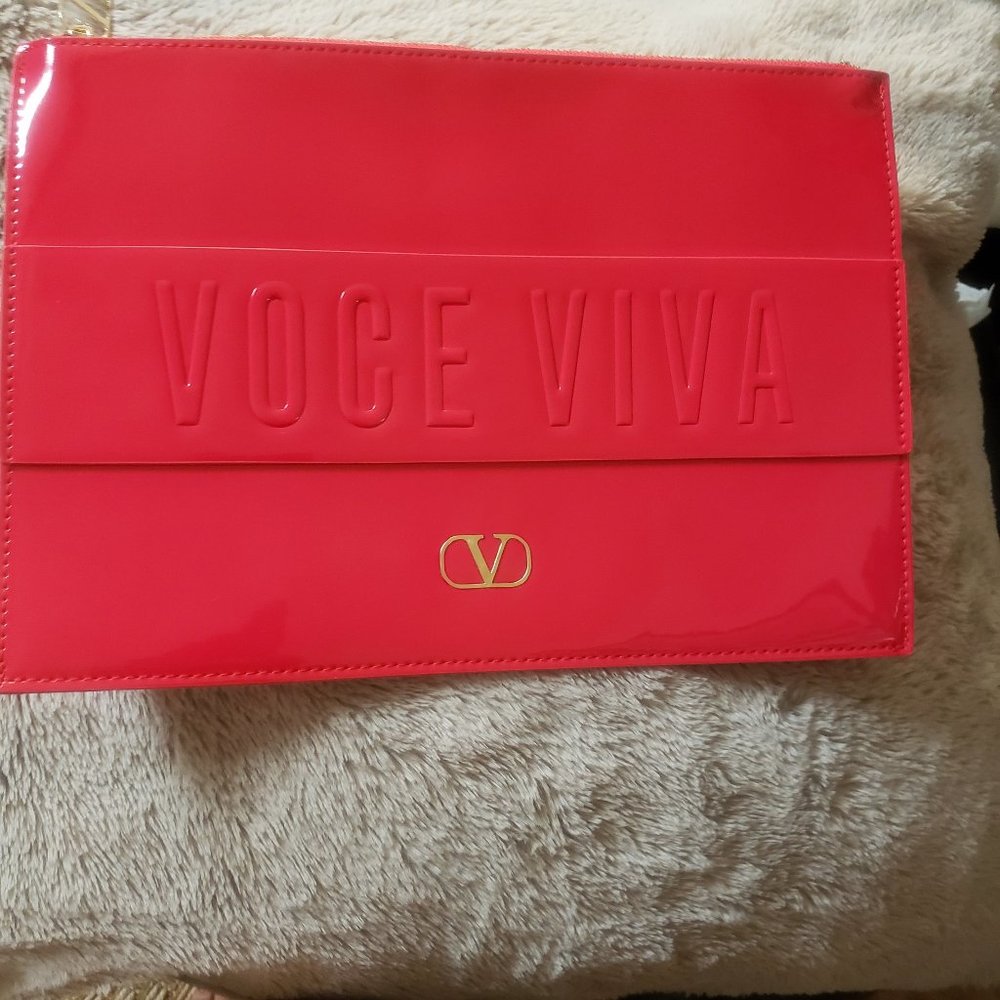 Valentino Voce Viva Large Red Pouch